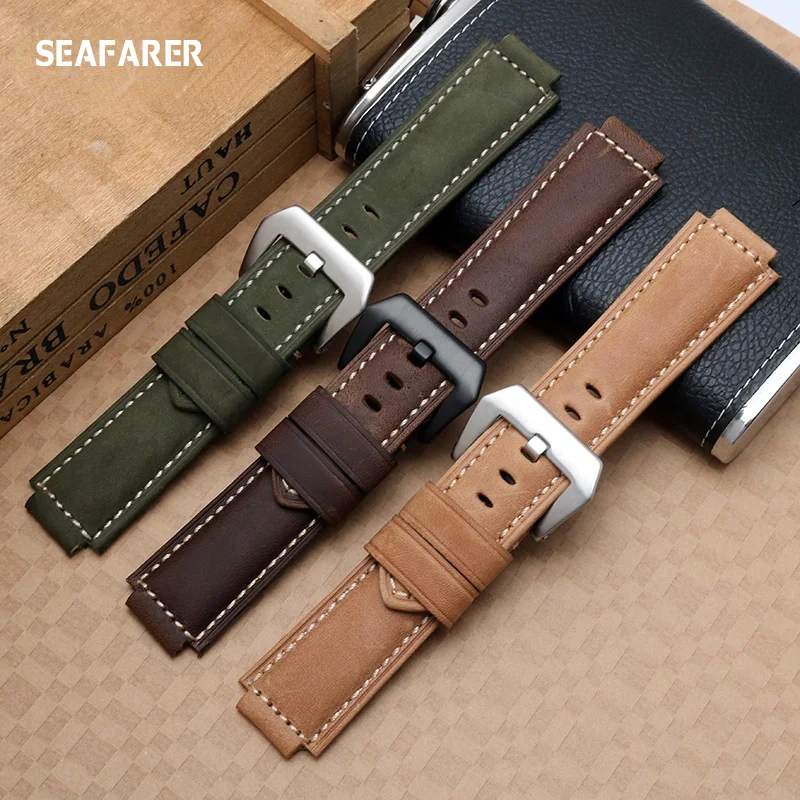 WatchBands for Timex Applicable To Timex Tide Compass T2n720 T2n721 T2n739 Watch Band Nylon Men\'s Leather Belt Watch Strap