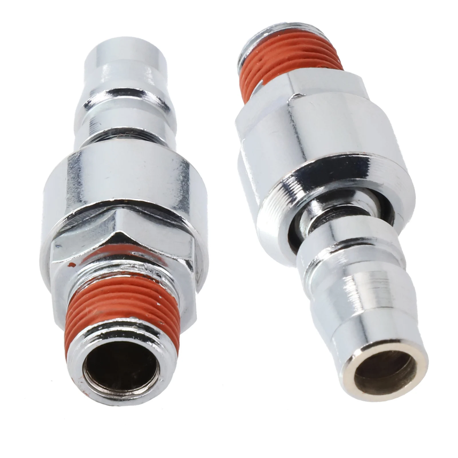 20PM Male Connector 1 4 Inch Air Connector Premium Zinc Plated Construction Rated Up To 300 Psi Sturdy Steel Design