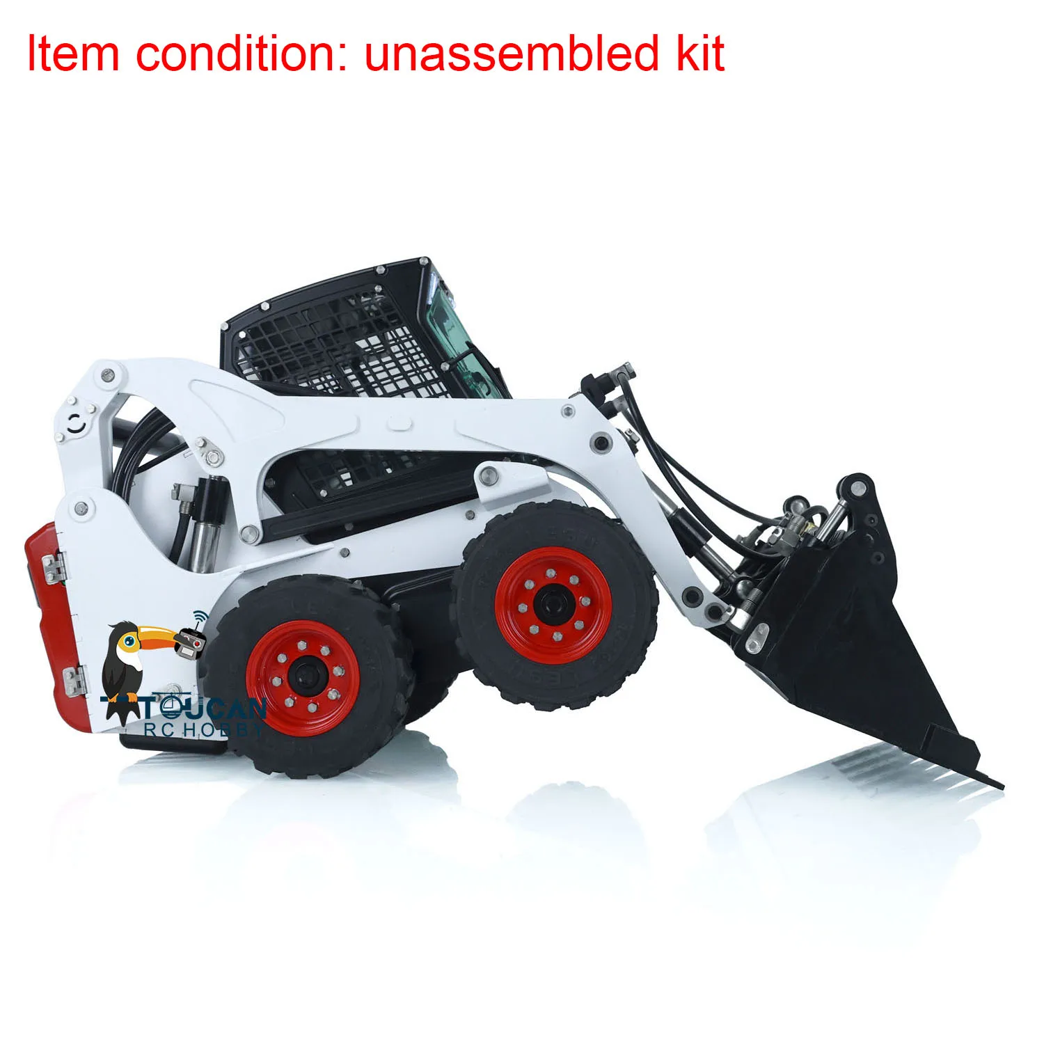 LESU 1/14 Metal Aoue-LT5H Wheeled Skid-Steer RC Loader Hydraulic DIY Model Sound Construcltion Car Model THZH1449