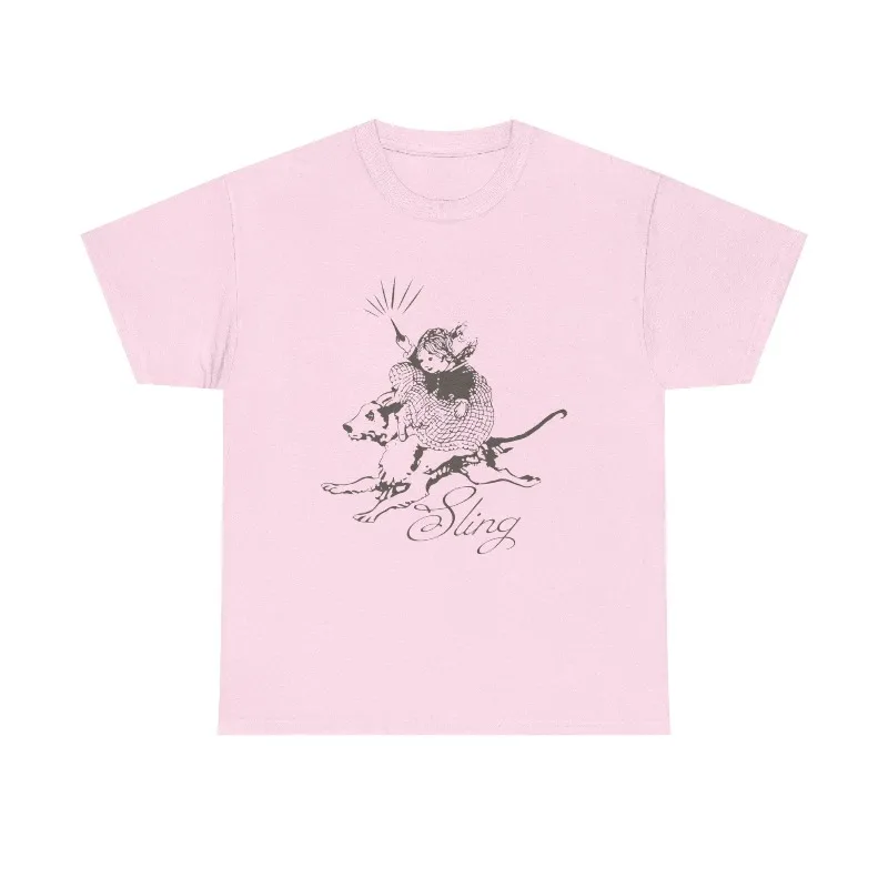 Mouse Knight Illustration Tee  Ink Sketch, Whimsical Medieval Design Summer Unisex Loose and Breathable T-shirt Top