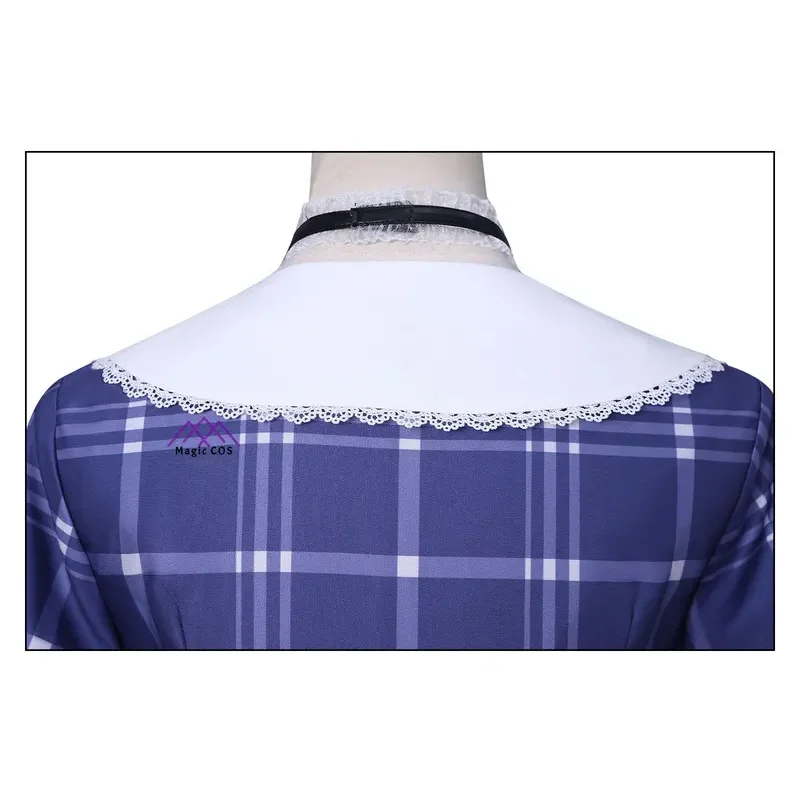 أزياء بانج دريم أفيوجيكا مورتيس التأثيرية للبالغين معرض الرسوم المتحركة لحفلة الهالوين فستان أزرق متقلب sf/1