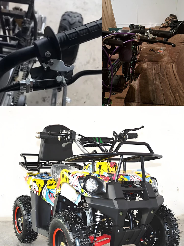 AliExpress NONE Right Dual Twin Brake & Left Brake Lever For 2-Stroke Water Cool Engine Pocket Bike Bicycle 47cc 49cc Mini Quad ATV