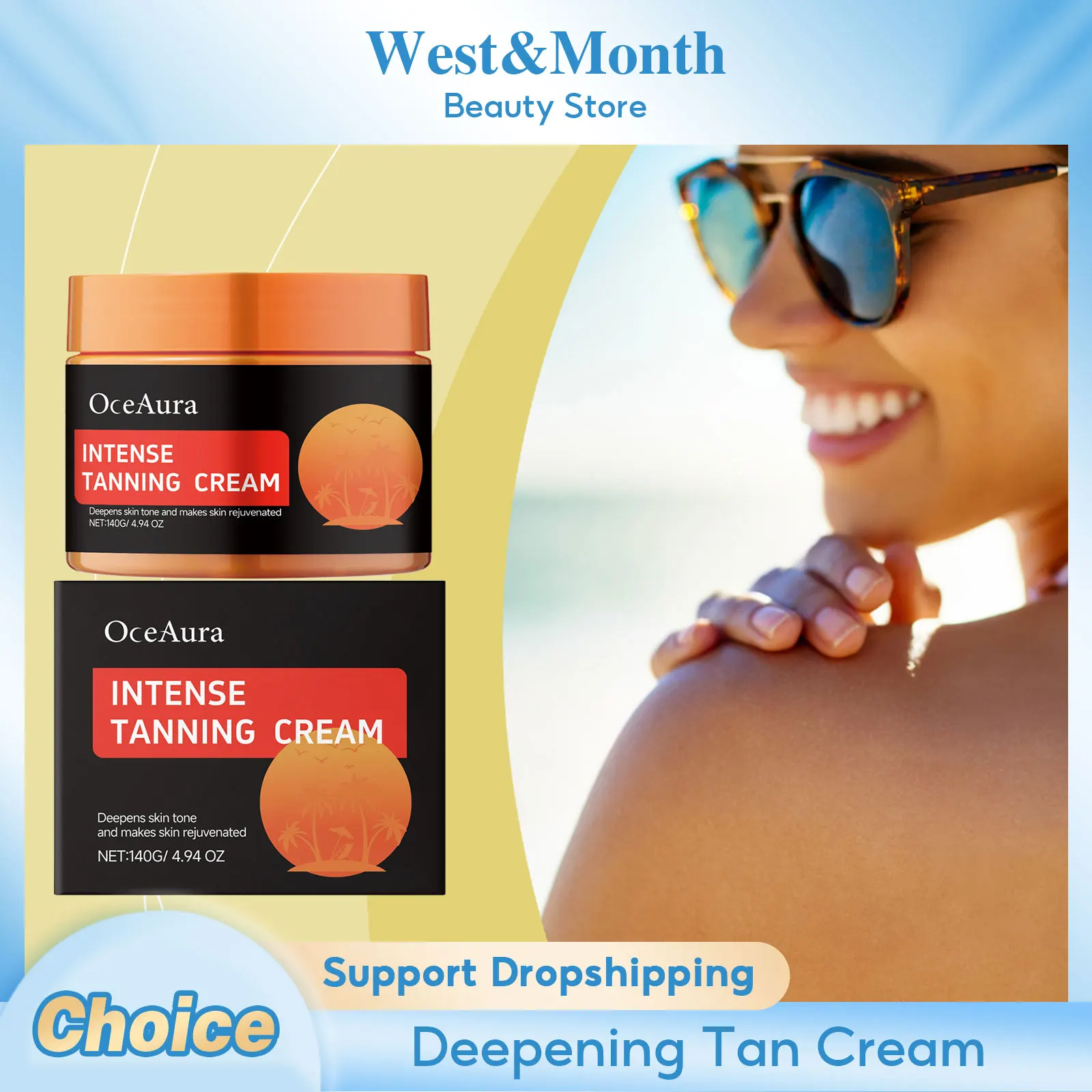 

Outdoor Tanning Cream Self Tanner Boost Bronzer Enhance Darkening Sexy Gold Brown Hydrating Summer Beach Sunless Bronzing Cream