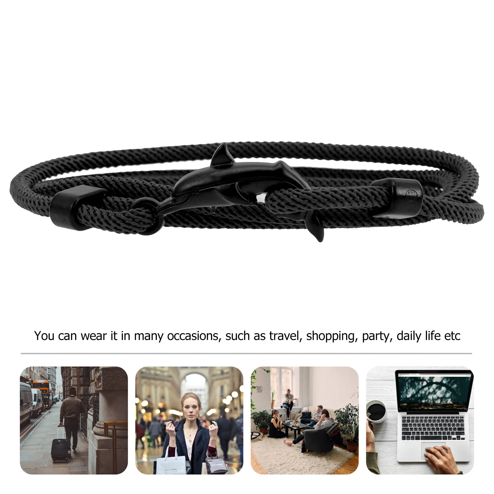 الأحمر سلسلة دولفين سوار المرأة الإبداعية المعصم مجوهرات سحر سوار للنزهات اليومية حفلة موضة هدية دولفين أساور