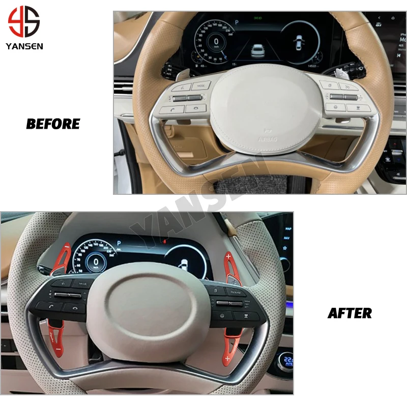 For Hyundai Tucson Sonata N Line Elite NX4 Staria Creta Cruz Santa Steering Wheel Shifter Paddle Extension Auto Accessories