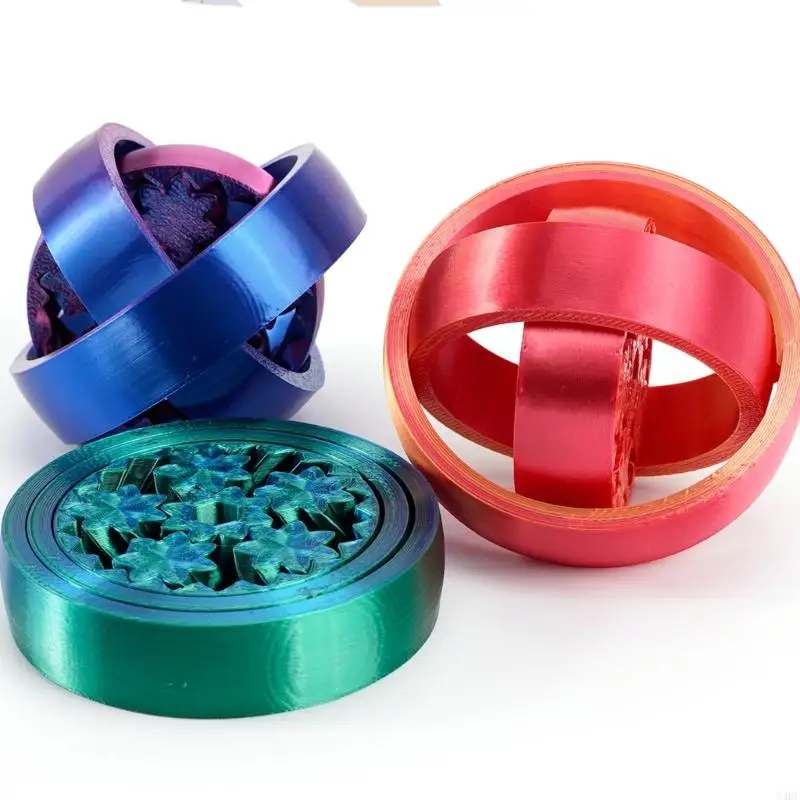 54DF أداة إطلاق التوتر بحجم الجيب تتميز بتصميم السحابة الفنية لتصميم الثلج #4