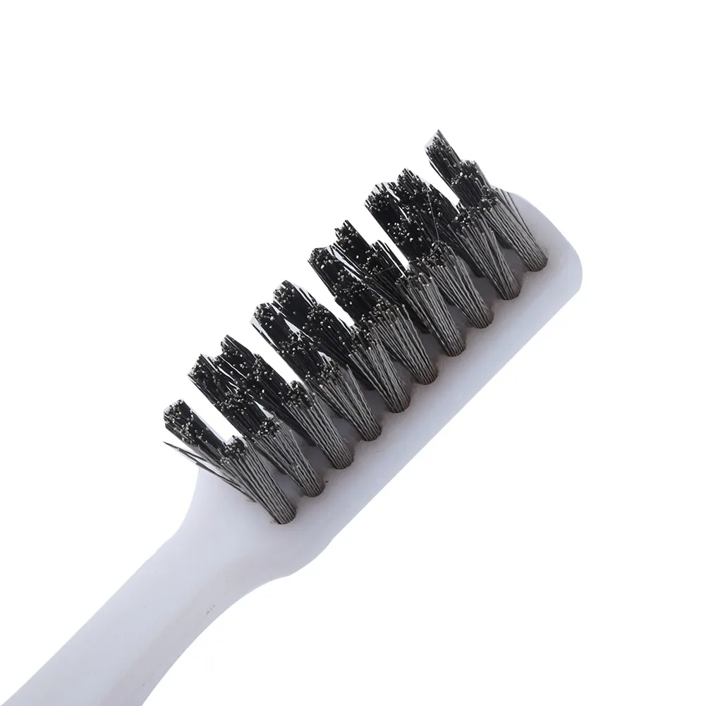 2Pcs Small Wire Brushes Rust Remover Cleaner Stainless Steel Brass Wire Bristle Brush for Cleaning Welding Slag Rust