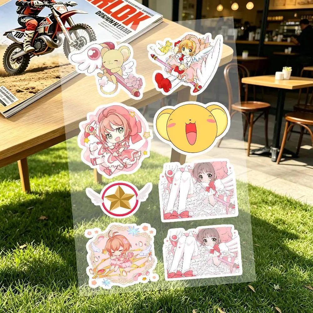 Anime C-cardcaptor S-sakura Motorcycle Decal Sticker Kit Reflective Graphics For Helmet Tank Fairing Body Custom Bike