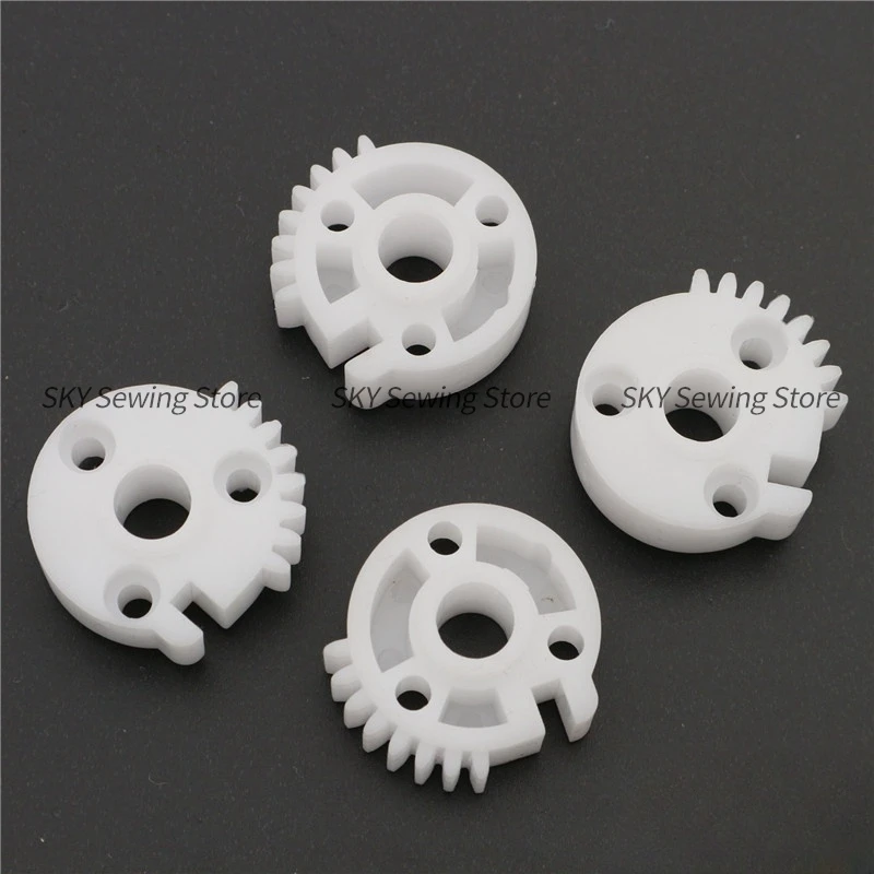 10PCS White Plastic Gear Round Tooth Pick Thread Tooth for Tajima Barudan Swf Feiya Zsk Happy Domestic Embroidery Parts