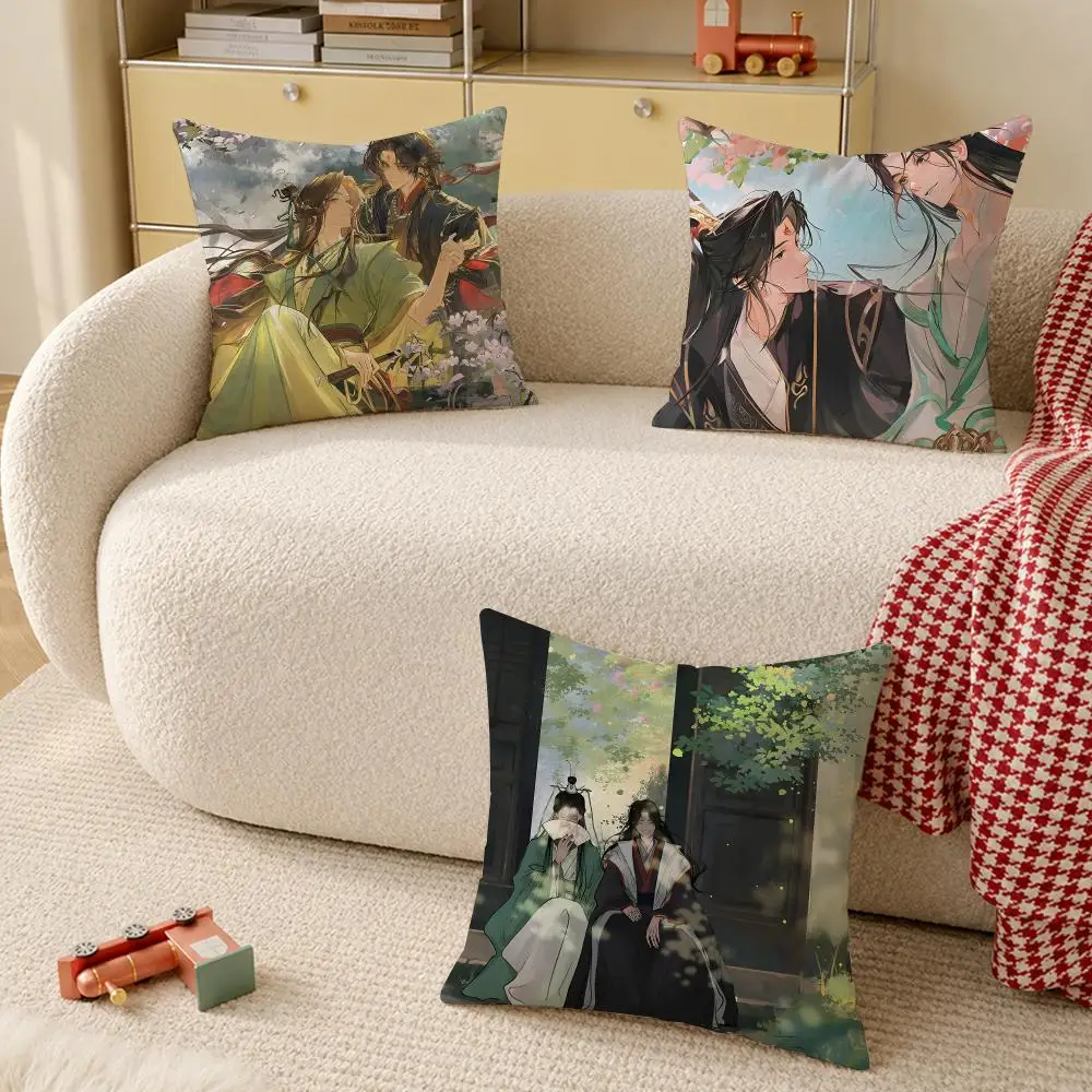 The Scum Villains Self-Saving System BL Novel Cushion Cover Pillow Cover Decorative Throw Couch Home Decor for Living Room Sofa