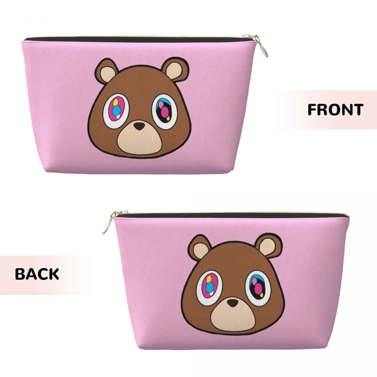 Custom Kanye West Ye Bear Makeup Bag Women Travel Cosmetic Organizer Fashion Storage Toiletry Bags