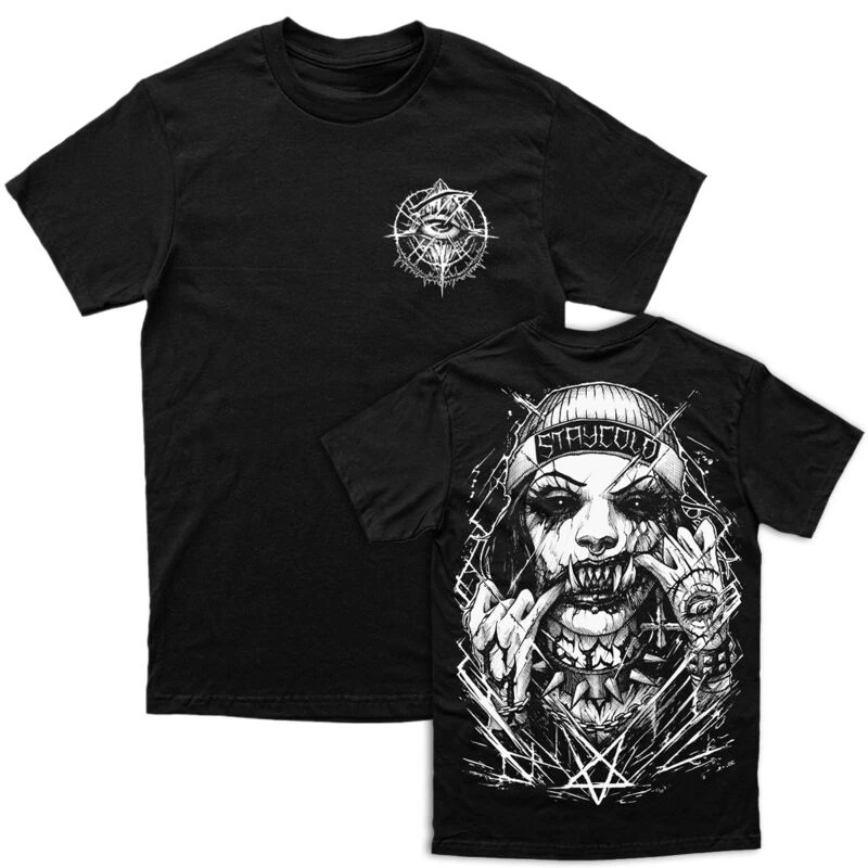 Attitude Stay Cold Tattoo Art T-Shirt Baumwolle Grafik-T-Shirt Herren Damen Sommer Streetwear – Detail 7