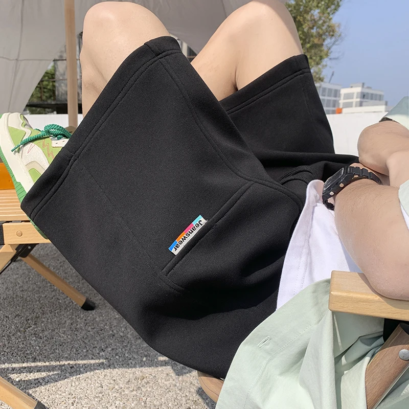 

Men's Spor Retro American High Street Heavyweight Summer Five-Quarter Thin Loose Straight Casual Mid-Length orts