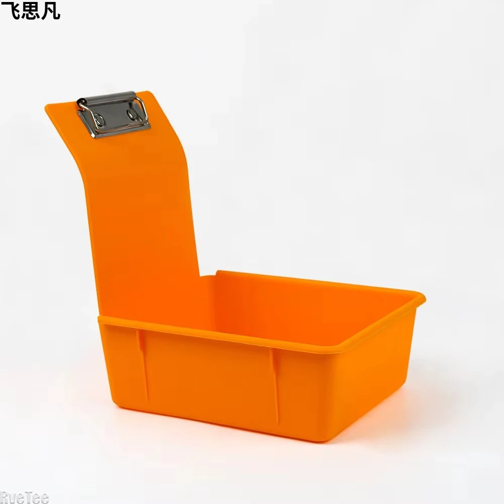 10pcs Multicolor Dental Lab Work Pans Dentist Plastic Storage Sorting Box Organization Case with Clips