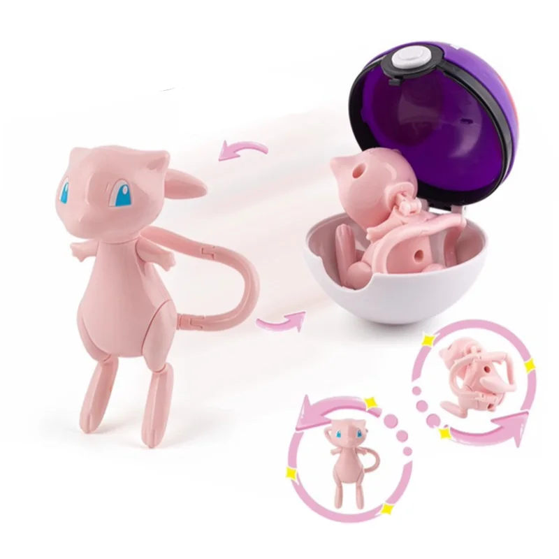 Original Pokemon Elf Ball Toys Pocket Monsters Figures Model Pikachu Gengar Elf Ball Dragonite Snorlax Lapras Kids Toy image 3