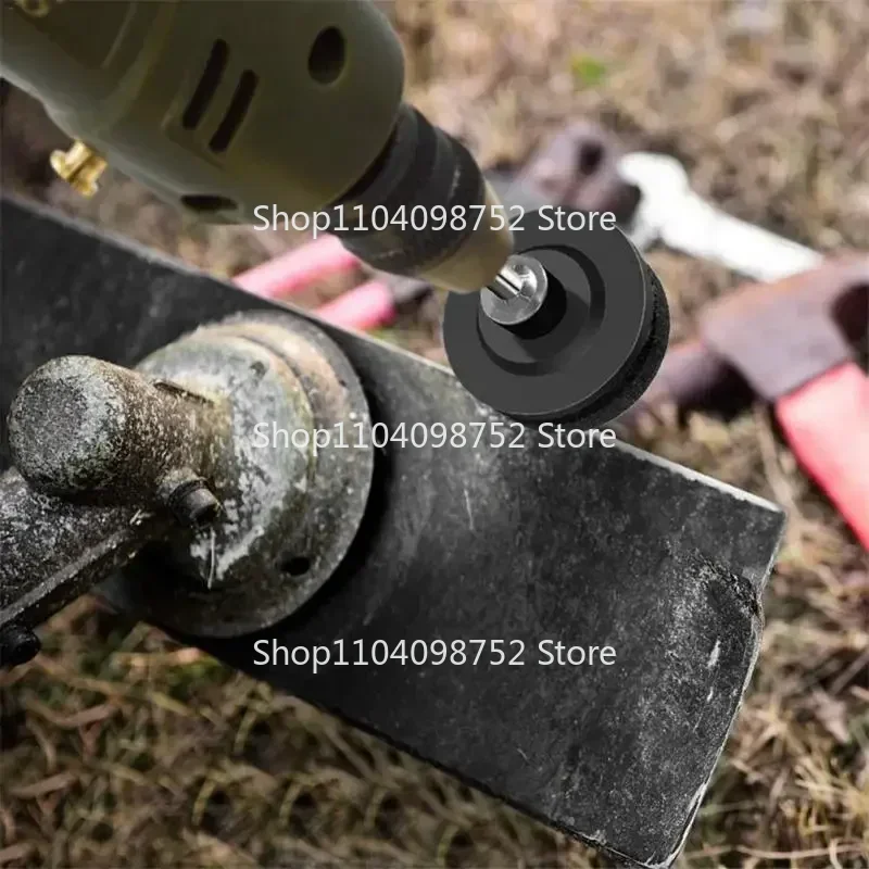 Garden Tool Grinding Drill Sharpener Lawnmower Rotary Blade Multi-function Sharp Knife Edge High Hardness Home Sharpener Stone