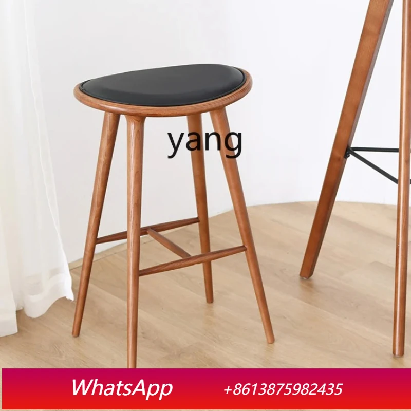 

LTT Table High Leg Simple Modern Island Stool Bar Restaurant Hotel Bar Chair Coffee Shop Chinese Dining Chair