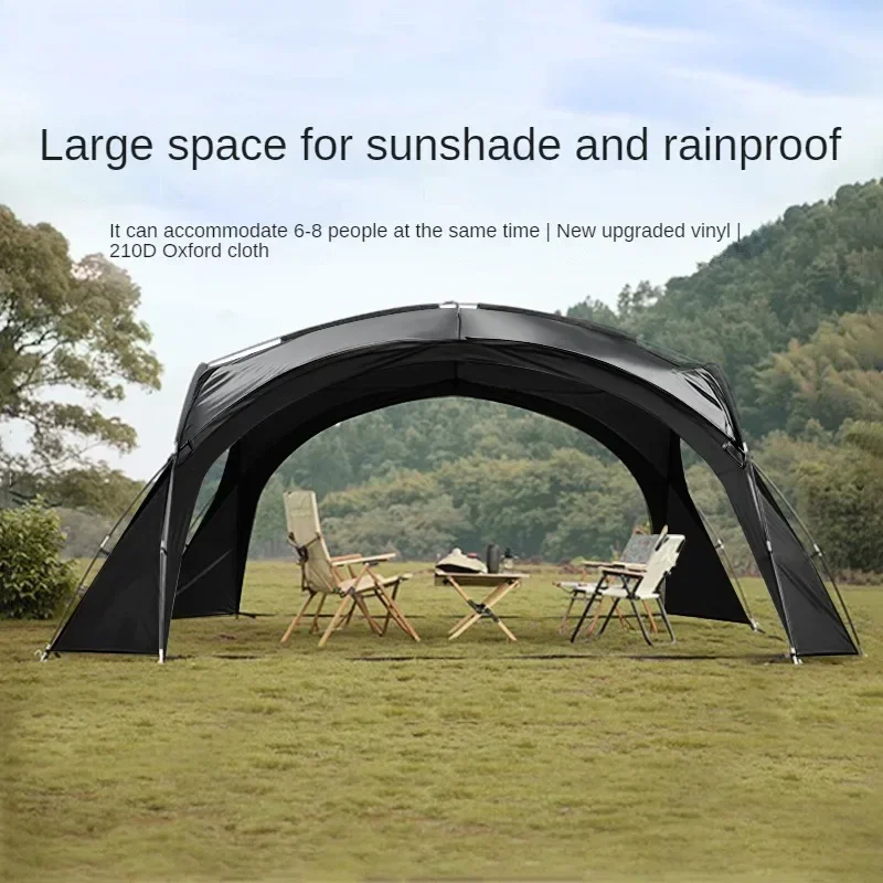 8-10 Person Dome Tent Large Sun Protection Pergola Tent Picnic Hiking Awning Canopy 420* 420* 230cm Outdoor Camping Canopy