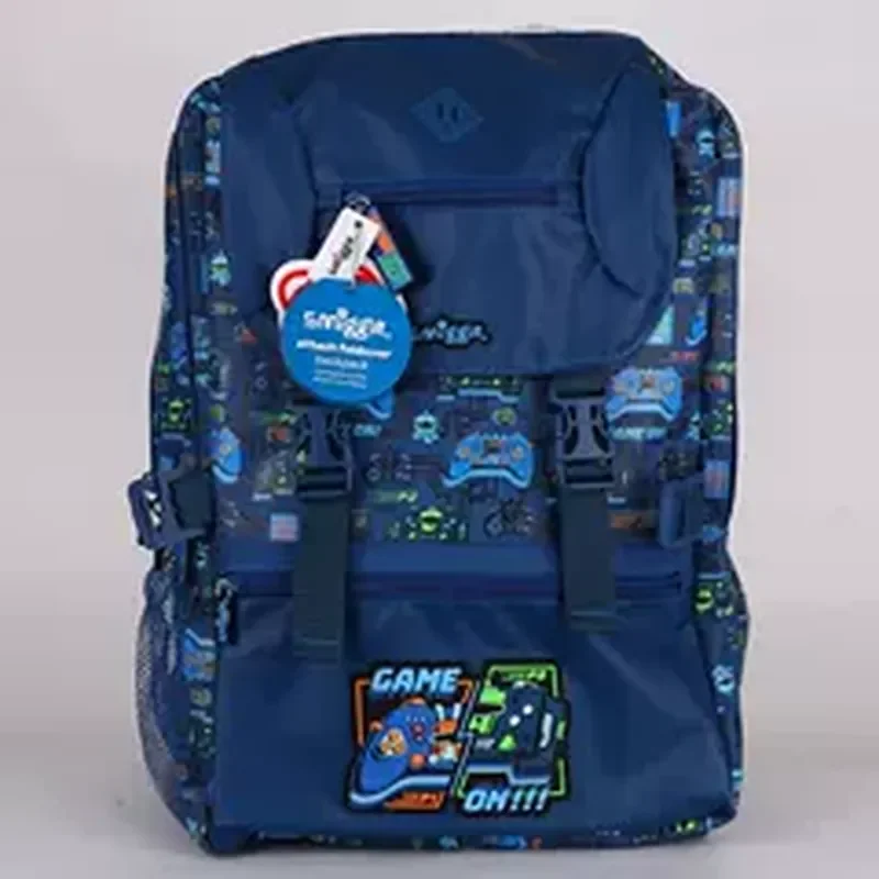 Original Australian Smiggle Large Backpack Student Backpack Boy Blue Reduced Burden Book Postman Bag 10-15 Years Old