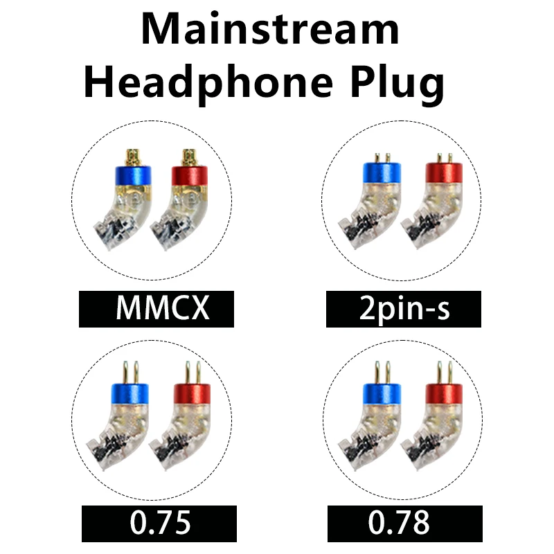 CVJ 24 jádra tři v jeden stříbro pokovené sluchátka kabel s výměnnými rozhraní MMCX/2PIN/QDC vhod pro vrah sedm