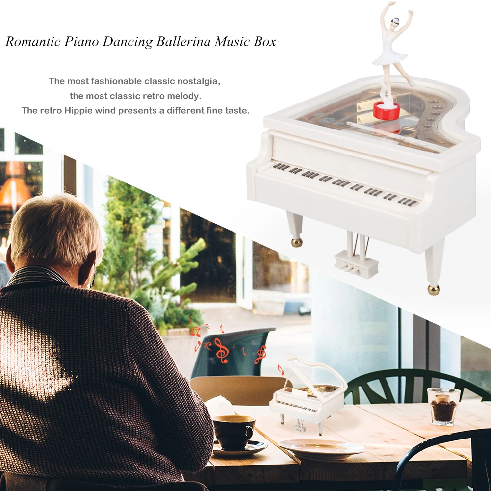 Dancing Ballerina Clockwork Musical Boxes Romantic Classic Musical Boxes Creative Fashion for Birthday Wedding Gift