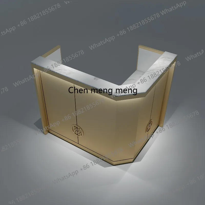 Supermarket stainless steel electroplated jewelry display cabinet jade earrings jewelry display cabinet