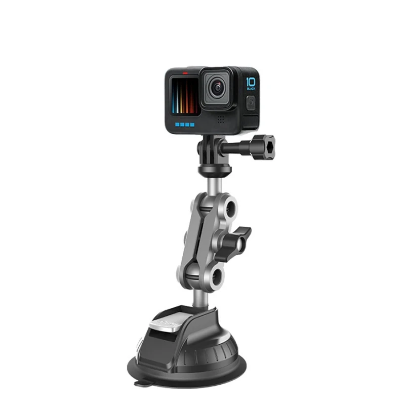 Action Camera Dash Cam Phone Car Mount 1/4 Inch Camera Car Suction Mount 360 Adjustable for GoPro Insta360 DJI Action Camera