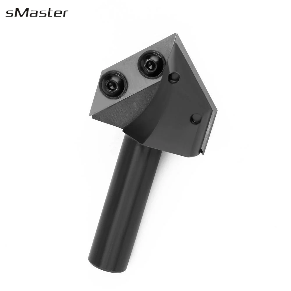8mm Shank Dual Blades 90 Degree V-Groove Router Bit Carbide Insert Wood CNC Router Bit 1/2 Inch 1/4 Inch