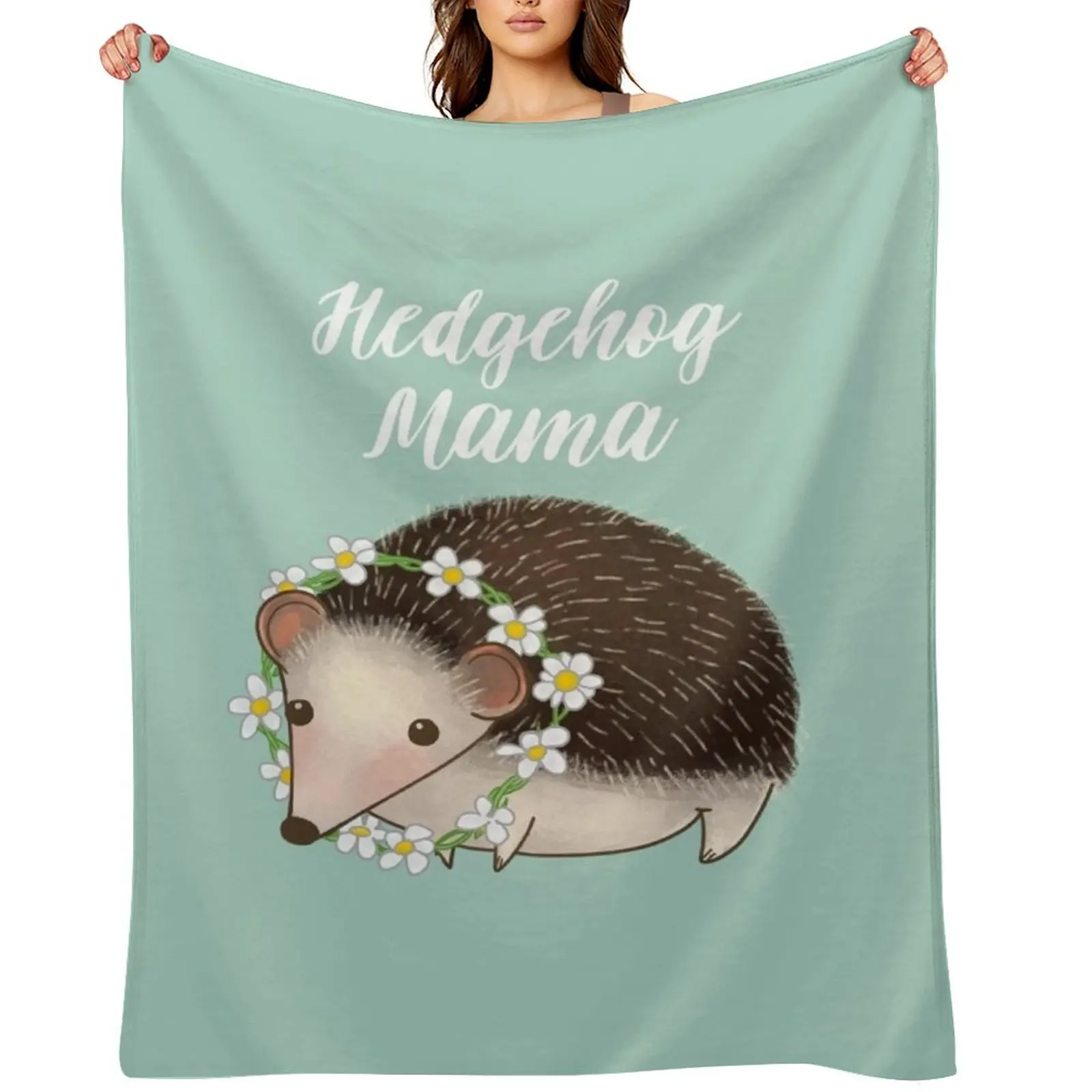 

Hedgehog Mama, Hedgehog Mum, Hedgehog Mom Throw Blanket For Baby Sleeping Bag Beautifuls Extra Large Throw Blankets