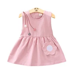 New Summer Fashion Baby Clothes Children Girls Cute Dress Toddler Casual Cotton Costume Infant Sports Clothing Kids Sportswear