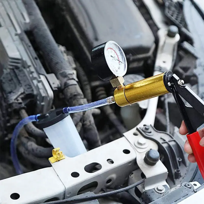 Vacuum Pump Car PressureTester Kit Manual Brake Bleeder Pistol Pump Car Brake Bleeding Pumping Vacuum Pressure Gauge