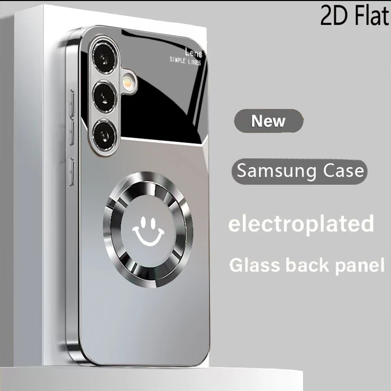 Metallic High End Design for Samsung Galaxy S26 S25 S24 S23 S22 S21 S20 Ultra PLUS FE A Series A55 A54 A34 A33 A15 14 13 A24 25
