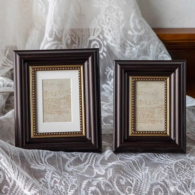 2pc 3/4/5 Retro Display Frame Picture Frame Banknote Display Frame Decorative Frame American Identity photo Display Frame