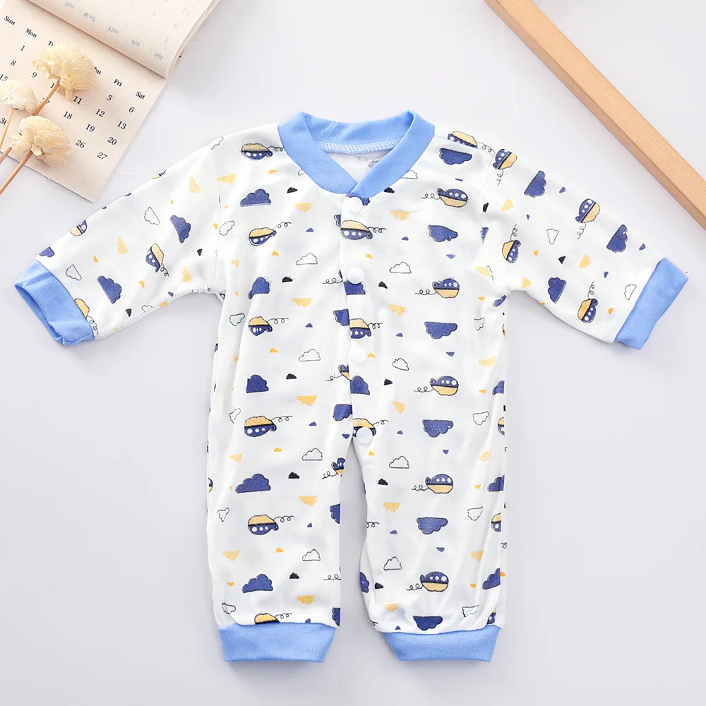 8 Stück Frühling Herbst Baby Kleidung Kleinkind Mädchen Outfits Cartoon niedlichen Druck Baumwolle Tops Hosen Stram pler Neugeborenen Krankenhaus