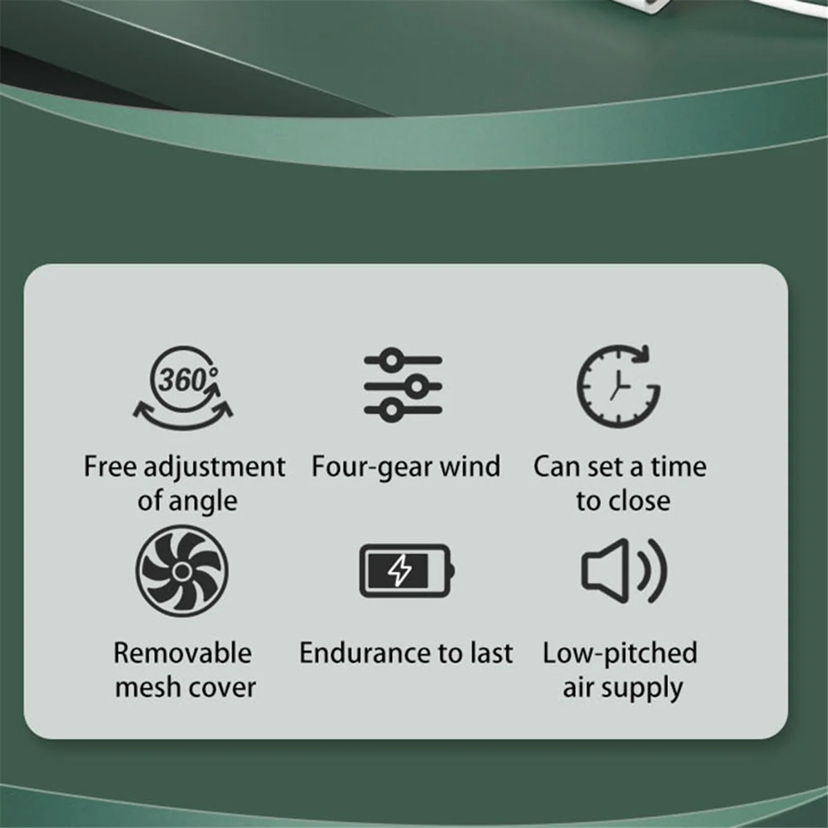 مروحة تبريد USB لعربة الأطفال بقدرة 3600 مللي أمبير في الساعة ومروحة بمشبك مروحة محمولة مع 4 تروس ومشبك هادئ على مروحة طاولة صغيرة 720 °   مروحة بطارية قابلة للدوران