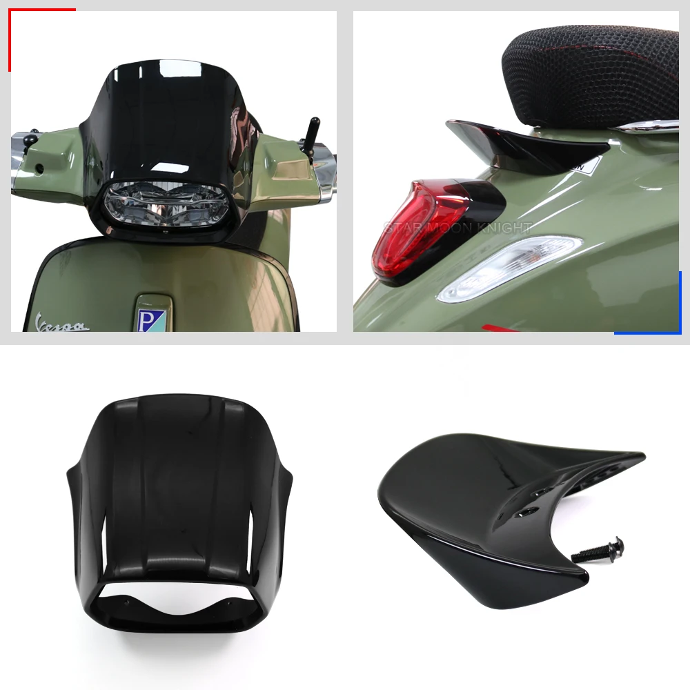 

Motorcycle Accessories For Vespa Sprint 150 125 50 Sprint150 Front Fairing Tail Cowl Headlight Windscreen Headlamp Fairing Cover