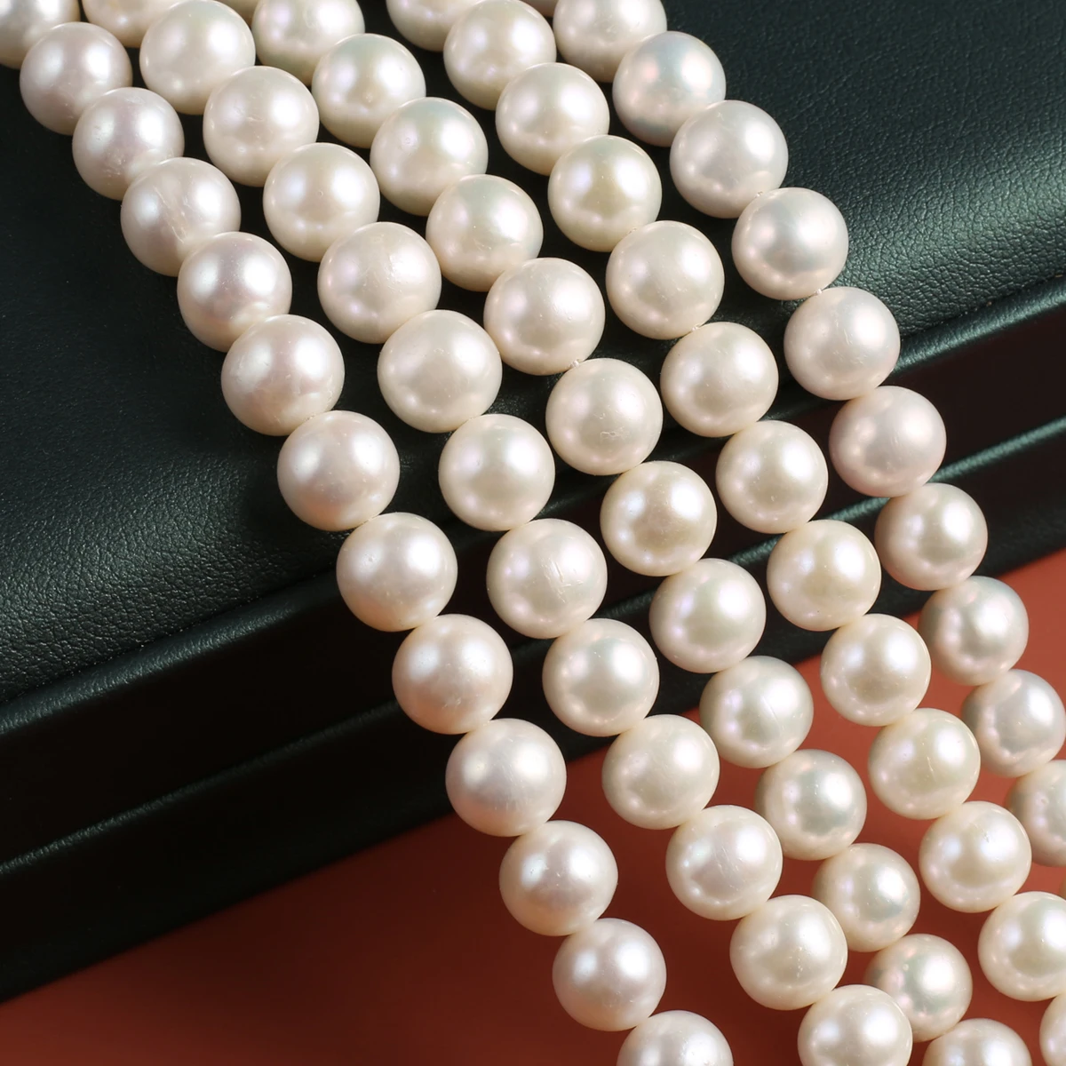 Natural Pearl Punch Bead Exquisite Shape Elegant Appearance for DIY Jewelry Making Handmade Bracelet Necklace Length 36cm