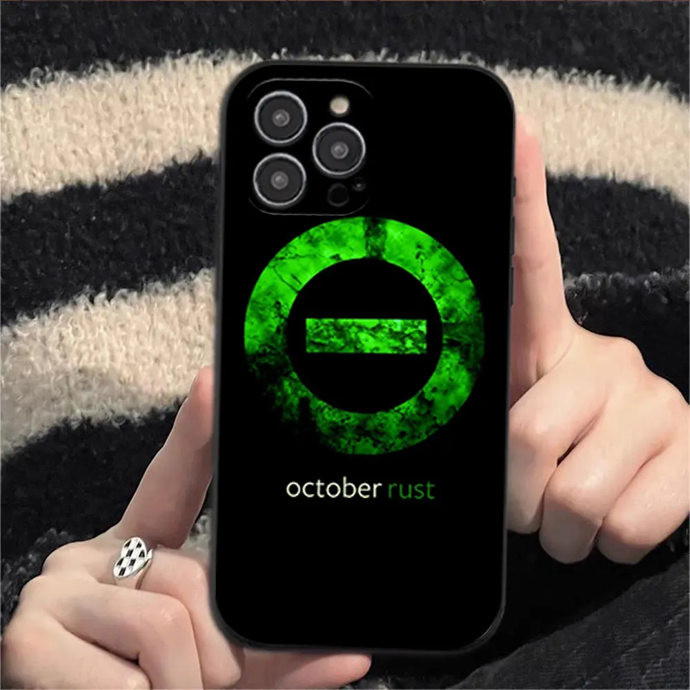 Band T-Type O Negative Phone Case for iPhone 12 11 13 14 15 16 Max Pro Plus Black Soft Silicone shell