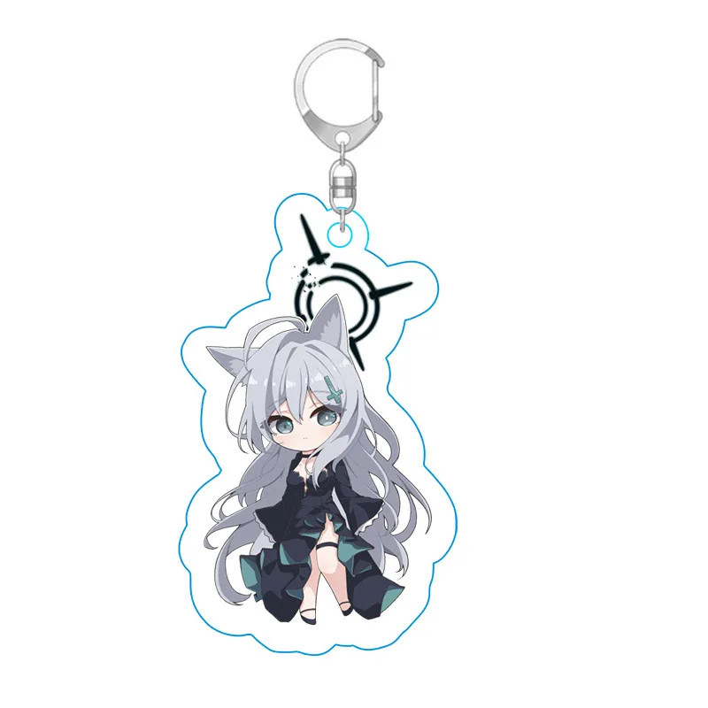 Cute Game Anime Blue Archive Lovable Kosaka Wakamo Misono Mika Urawa Hanako Cosplay Acrylic Kawaii Keychain Bag Pendant Gift