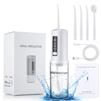 4 Modes Oral Irrigator Water Dental Flosser Cordless for Teeth Rechargeable IPX7 Waterproof Teeth Cleaner Home Travel Oral Care