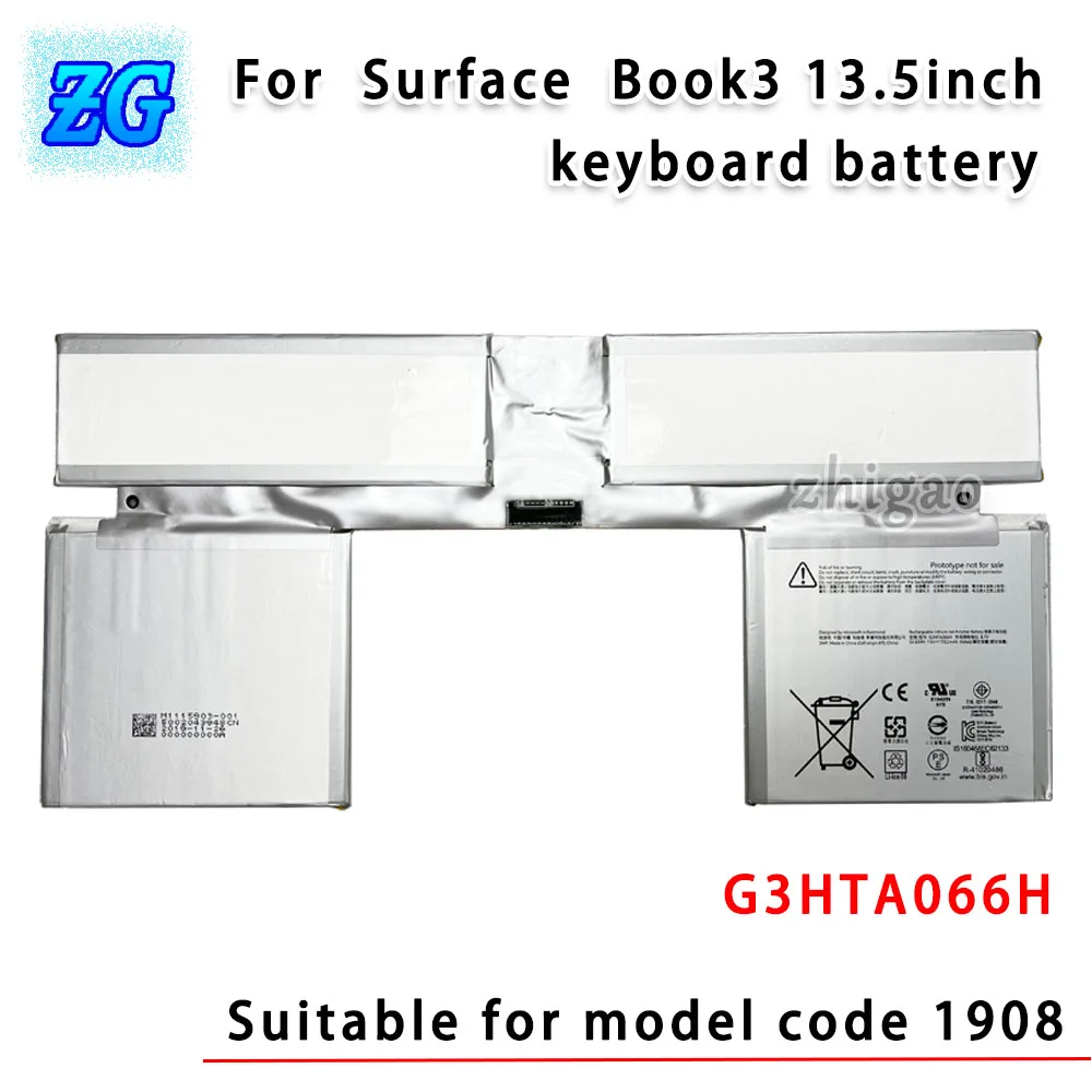 

Use for Microsoft Surface Book3 13.5inch Keyboard Battery 1908 Laptop Battery G3HTA066H Original