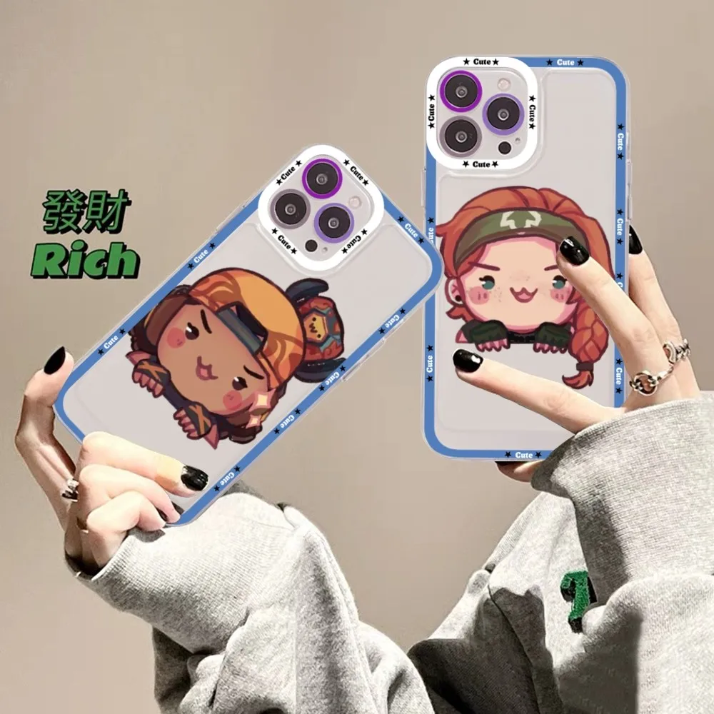 Valorant Game Character Art Phone Case For Samsung S 20 S 21 S 22 S 23 lite plus ultra Mobile Cover