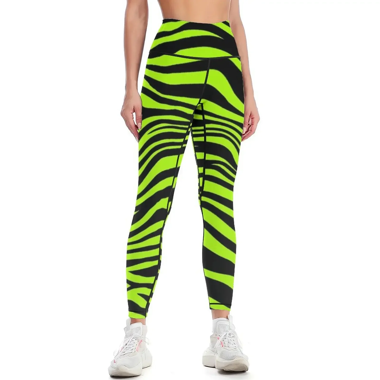 

Neon zebra print Leggings sport legging Leginsy push up Women's sportswear gym clothing Womens Leggings