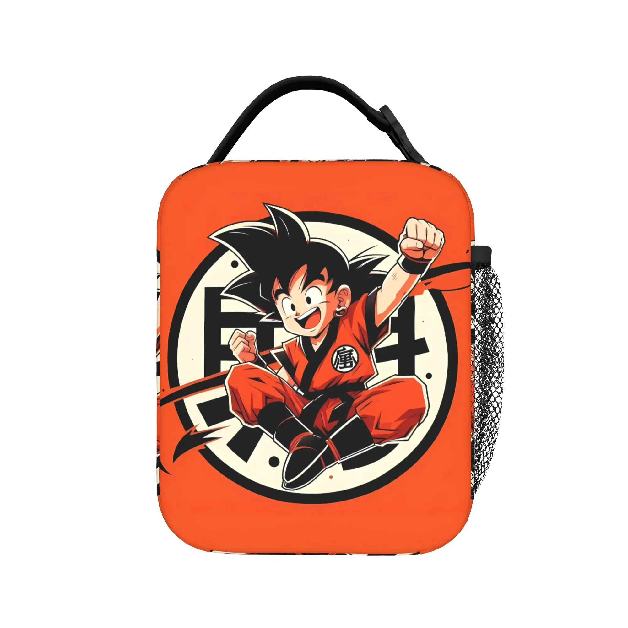 Father & Son Goku Dragon Ball Lunch Bag  Office Lunch Box For Unisex  Casual Custom Tote Food Bags Portable Insulated Cooler Bag