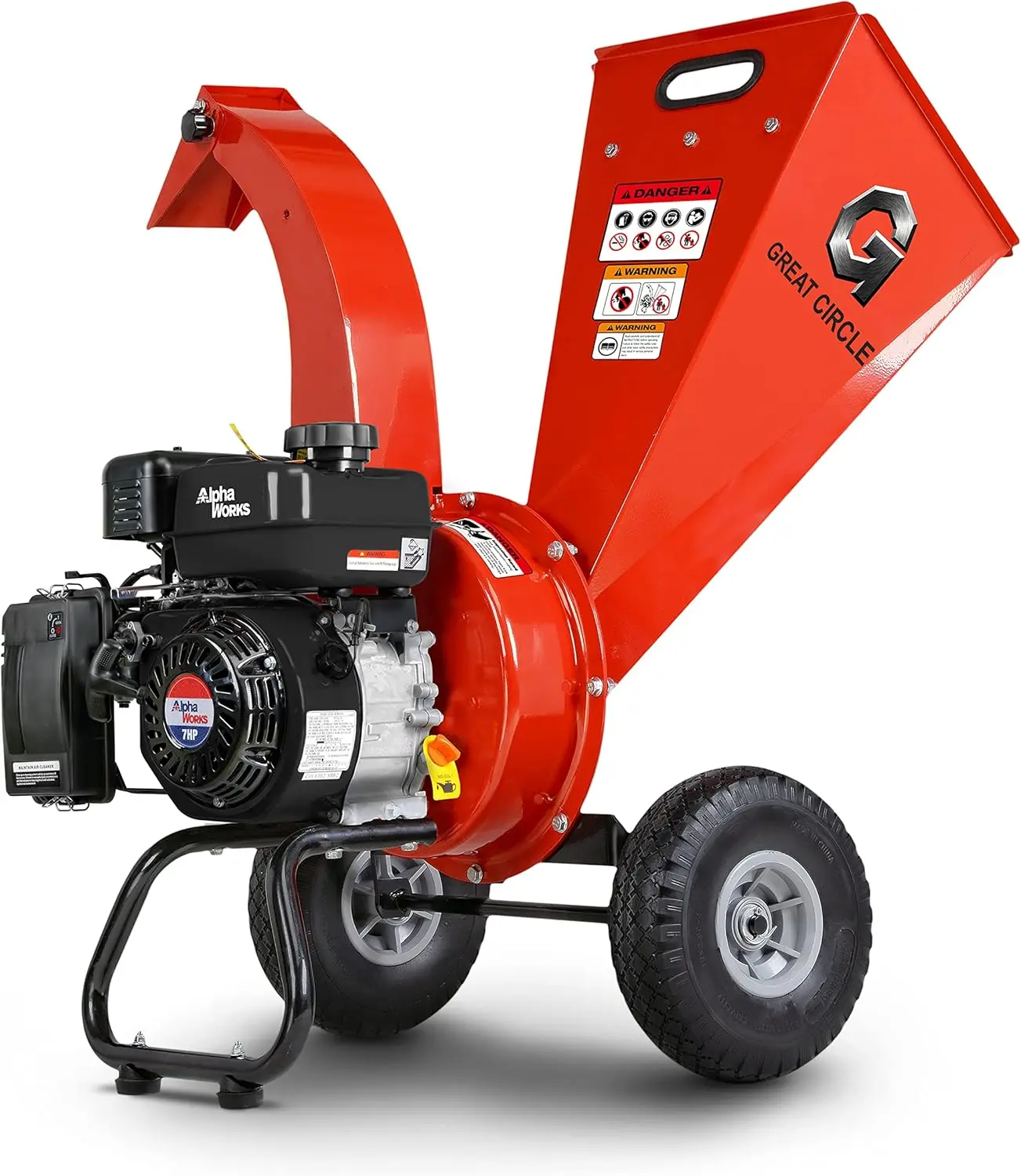 Mini broyeur de bois, Mulcher Ultra Duty, 7 HP, alimenté au gaz, capacité maximale de 3 pouces, certifiée EPA/CARB, aide dans le feu