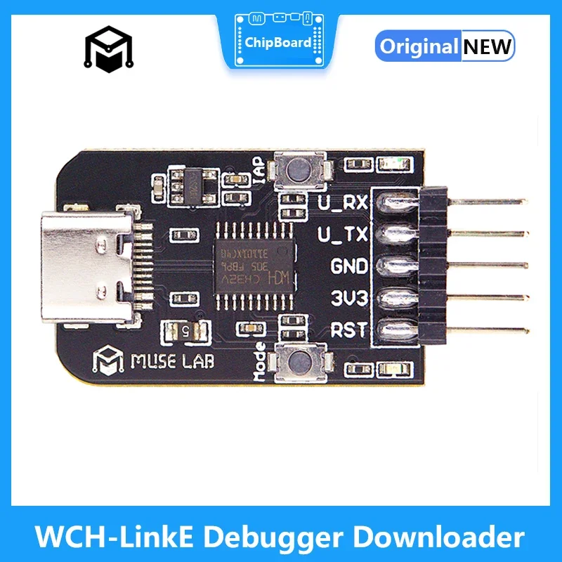 

Отладчик WCH-LinkE Загрузчик RISC-V TYPE-C Интерфейс USB Поддержка SWD/последовательного порта Поддержка всех микроконтроллеров WCH