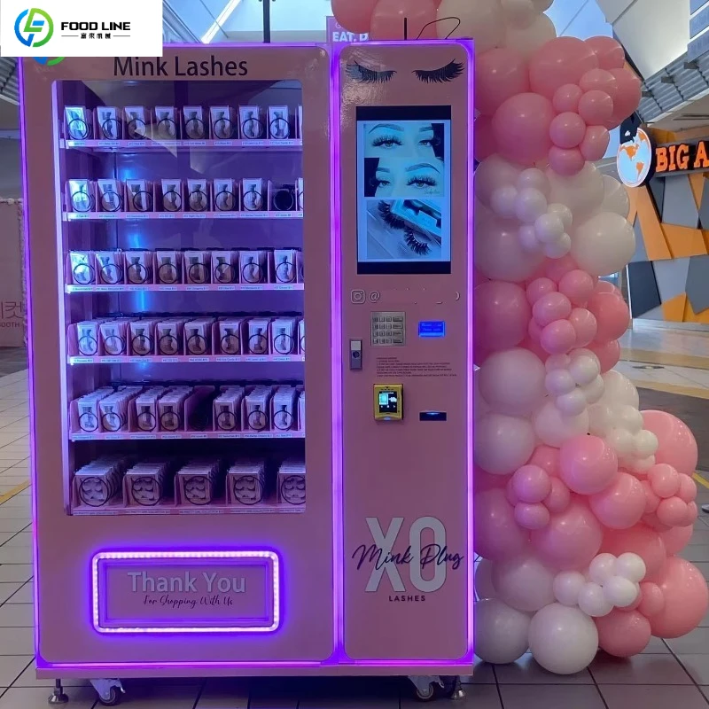 Cosmetics Vending Machine, Remote Inventory Control & Touch Screen for Mall, Airport, Bus Station