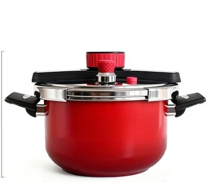 Small Pressure Cooker Household Explosion Proof Stainless Steel Soup Stew Pot Safe Fast Cooking Kitchenware for Home Use