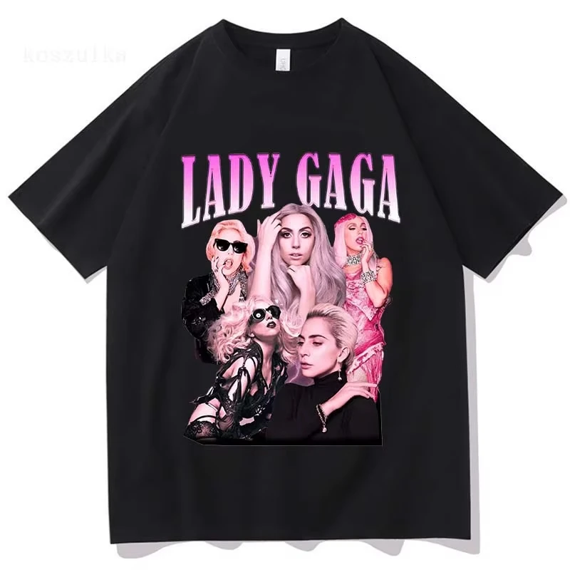 Lady Gaga Mayhem TShirt 2025 New Album Fashion Men/women Clothing Retro Harajuku High Quality Clothes Cotton for Fans TShirts