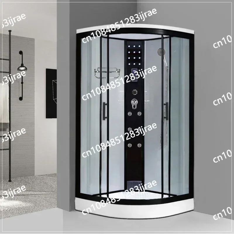 

Hot Selling Black Aluminum Shower Cabins Factory Direct Supplier Bathroom Bath Steam Enclosure Glass Shower Cabin with Shower